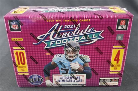 2021 Panini Absolute Football Factory-Sealed Mega Box Target