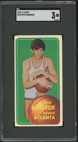 1970 Topps #123 Pete Maravich RC SGC 3 VG