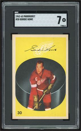 1962 Parkhurst #30 Gordie Howe SGC 7 NM