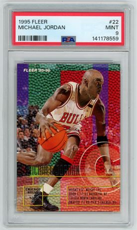 1995 Fleer #22 Michael Jordan PSA 9 MINT
