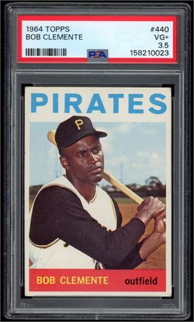 1964 Topps #440 Roberto Clemente PSA 3.5