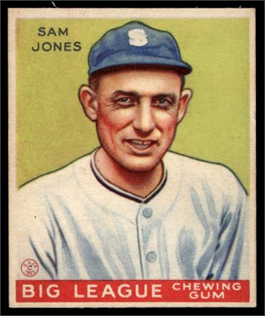 1933 Goudey #81 Sam Jones VGEX