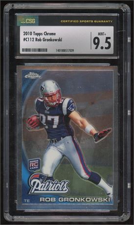 2010 Topps Chrome Rob Gronkowski CSG 9.5 MINT+