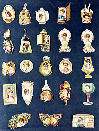 1889 N228-3 Kinney Bros. Die Cut Novelties Lot (23) EX Avg