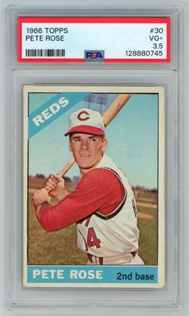 1966 Topps #30 Pete Rose PSA 3.5 VG+