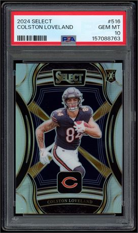 2024 Select #516 Colston Loveland XRC Prizm PSA 10