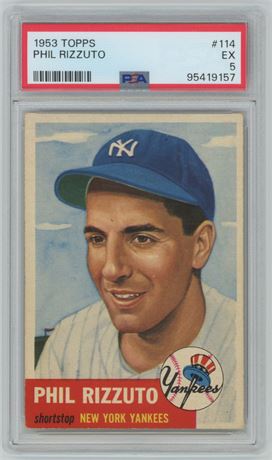 1953 Topps #114 Phil Rizzuto PSA 5 EX