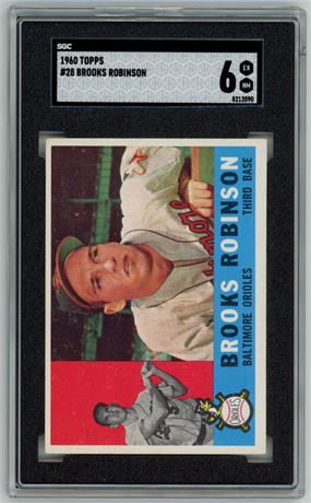 1960 Topps #28 Brooks Robinson SGC 6 EXMT