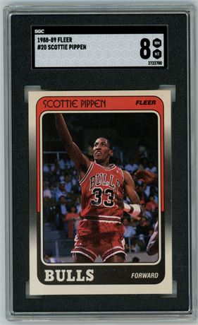 1988 Fleer #20 Scottie Pippen RC SGC 8 NMMT