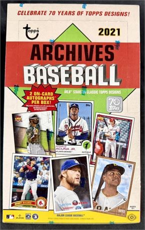 2021 Topps Archives Baseball Factory Sealed Hobby Box