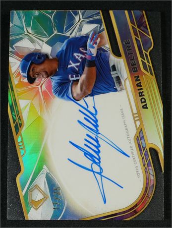 2025 Topps Diamond Icons 17/25 Adrian Beltre Chrome Refractor Autograph