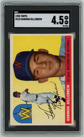 1955 Topps #124 Harmon Killebrew RC SGC 4.5 VGEX+
