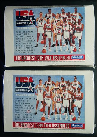 1992 Skybox NBA USA Basketball Sealed Box Lot (2)