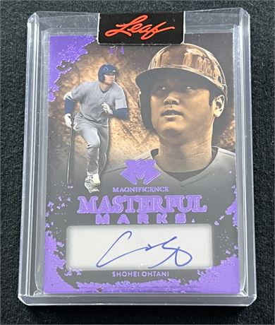 2023 Leaf Magnificence Masterful Marks Shohei Ohtani Auto 4/4