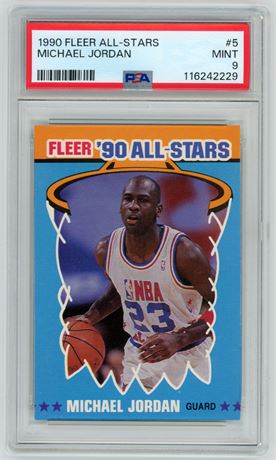 1990 Fleer All-Stars #5 Michael Jordan PSA 9 MINT