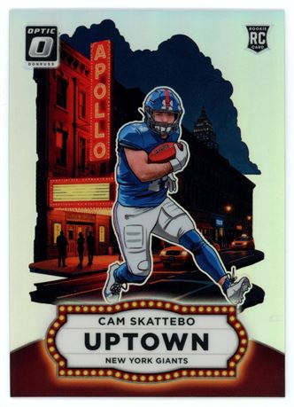 2025 Panini Donruss Optic #5 Cam Skattebo RC Uptown SSP Case Hit