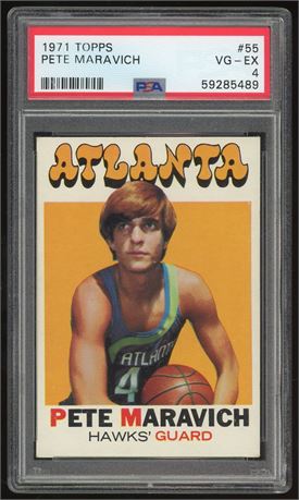 1971 Topps #55 Pete Maravich PSA 4 VGEX