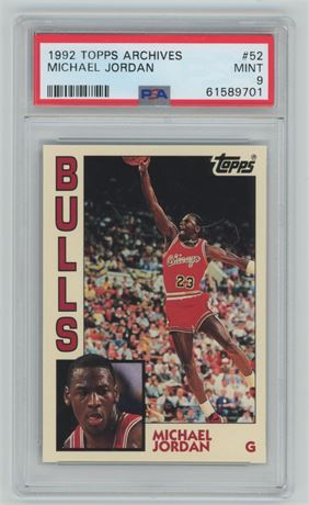 1992 Topps Archives #52 Michael Jordan PSA 9 MINT