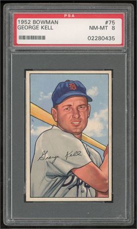 1952 Bowman #75 George Kell PSA 8 NMMT