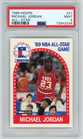 1989 Hoops #21 Michael Jordan All-Star PSA 9 MINT