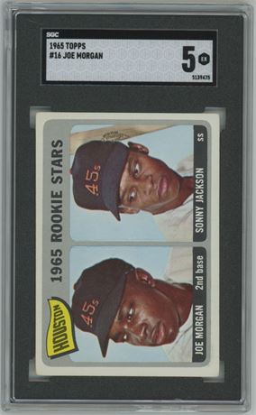 1965 Topps #16 Joe Morgan RC SGC 5 EX