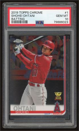 2019 Topps Chrome #1 Shohei Ohtani Batting PSA 10 GEM MINT