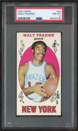 1969 Topps #98 Walt Frazier RC PSA 8 NMMT