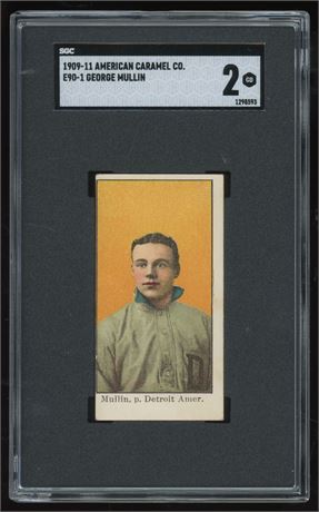1909-11 E90-1 American Caramel Company George Mullin SGC 2 GOOD