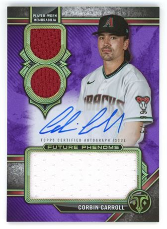 2025 Topps Triple Threads Corbin Carroll Future Phenoms 66/75 Triple Patch Auto