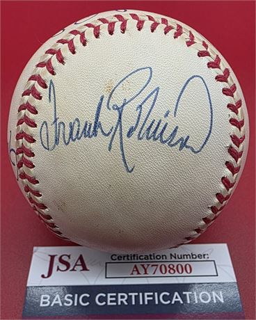 American League HOF Players Signed Official American League Baseball JSA (READ)