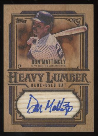 2025 Topps Don Mattingly Heavy Lumber Auto w/ Game Used Bat SSP Case Hit