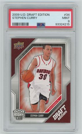 2009 Upper Deck Draft Edition #34 Steph Curry RC PSA 9 MINT