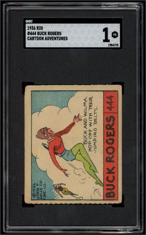 1936 R28 #444 Buck Rogers Cartoon Adventures SGC 1
