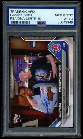 2025 Topps Now #324 Signed Sammy Sosa PSA Authentic Auto