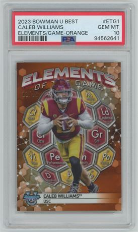 2023 Bowman U Best Caleb Williams Elements RC 11/25 PSA 10 GEM MINT