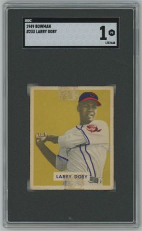 1949 Bowman #233 Larry Doby RC SGC 1