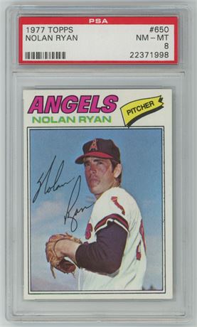 1977 Topps #650 Nolan Ryan PSA 8 NMMT