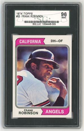 1974 Topps #55 Frank Robinson SGC 9 MINT Nicely Centered
