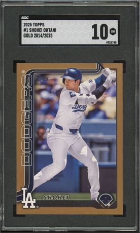 2025 Topps #1 Shohei Ohtani Gold 2014/2025 SGC 10 GEM MINT