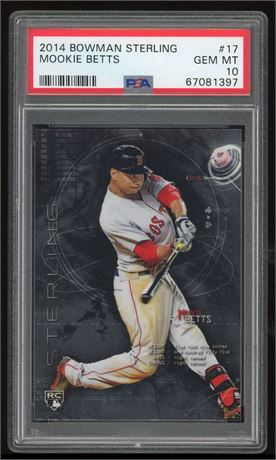 2014 Bowman Sterling #17 Mookie Betts RC PSA 10 GEM MINT