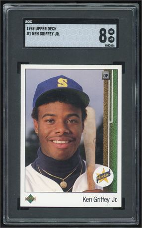 1989 Upper Deck #1 Ken Griffey Jr RC SGC 8 NMMT