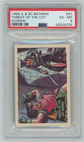 1966 A & BC Batman #31 Threat Of The Cat Woman PSA 6 EXMT