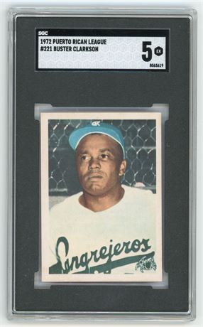 1972 Puerto Rican League #221 Buster Clarkson SGC 5 EX