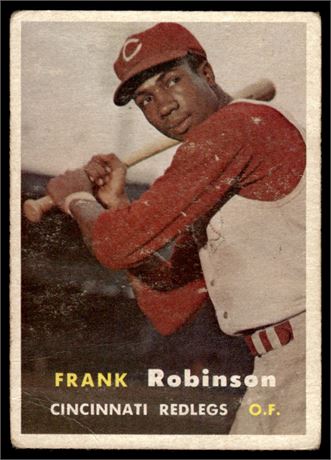 1957 Topps #35 Frank Robinson RC Good (wrinkles, slight paper loss)