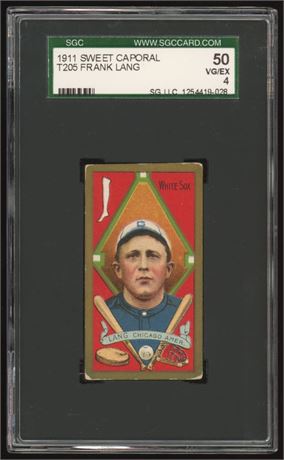 T205 Sweet Caporal Frank Lang SGC 4 VGEX