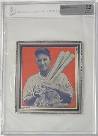 1935 Wheaties BB1 #18 Chuck Klein With Four Bats Hand Cut BGS 2.5 GOOD+