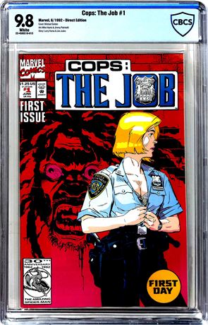 Cops: The Job #1 CBCS 9.8 (1992) Direct Edition
