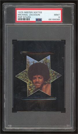 1975 Mister Softee Pop Stars Michael Jackson PSA 9 MINT