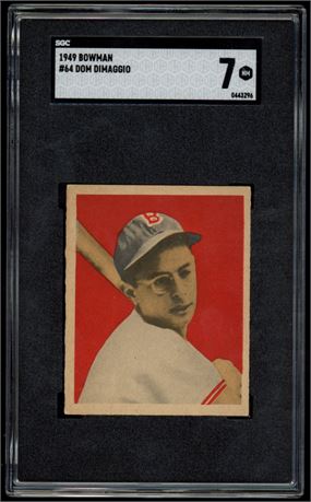 1949 Bowman #64 Dom Dimaggio SGC 7
