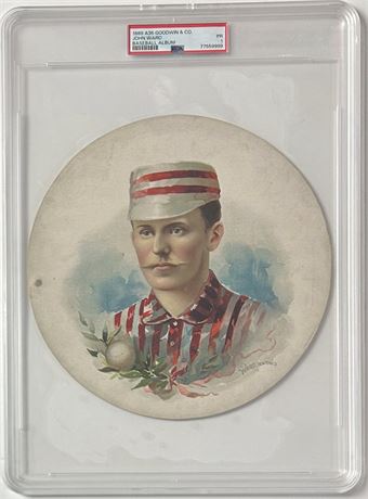 1889 A35 Goodwin & Co John Ward baseball Album PSA 1 POOR Beauty